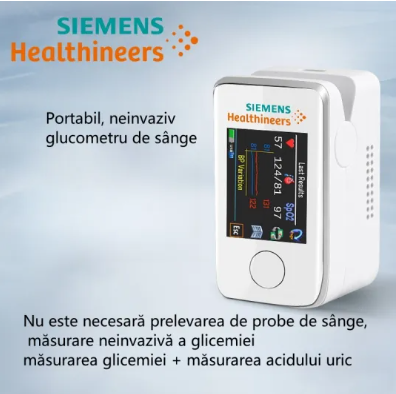 [Glucometru multifuncțional non-invaziv] Detectarea glucozei din sânge, detectarea acidului uric, detectarea pulsului, detectarea temperaturii corpului, înregistrarea datelor. Ecran tactil mare. Conexiune Bluetooth